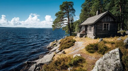 house in the mountains
