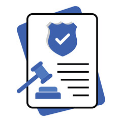 Obraz premium Cybersecurity Compliance Vector Icon for Digital Policy and Data Regulation Concept