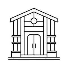 Loophaus Abstract Line Art Vector Illustration