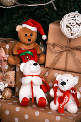 snowman and christmas tree