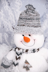 snowman in the snow