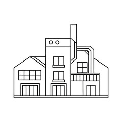 Loophaus Outline Line Art Vector Design