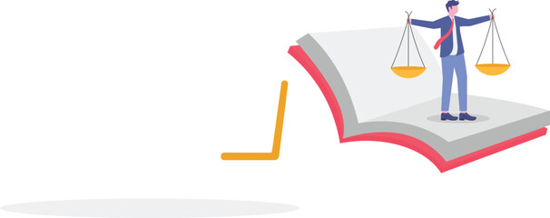 Social media illustration, business concept, web design


