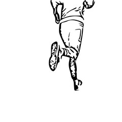 Fototapeta premium man running vector illustration 