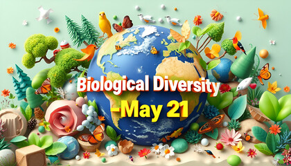 World Day for Cultural Diversity - May 2 1: 3D Vector of Global Unity and Traditions