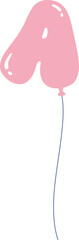 Cute Balloon Alphabet A