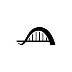 Bridge construction vector logo design