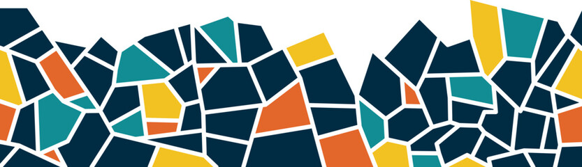 Abstract Mosaic Border
