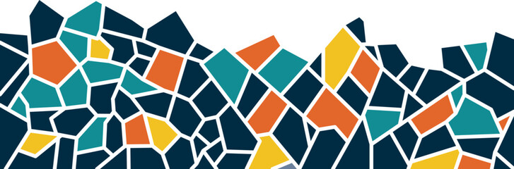 Abstract Mosaic Border