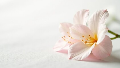 Obraz premium Soft, pristine white background, ideal for highlighting delicate items , lifestyle, white surface, texture