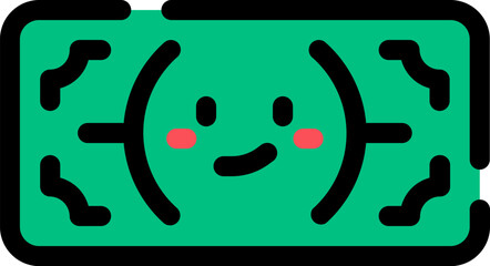 banknote illustration on a white background     