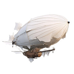Obraz premium Vintage Airship Steampunk Dirigible in Flight