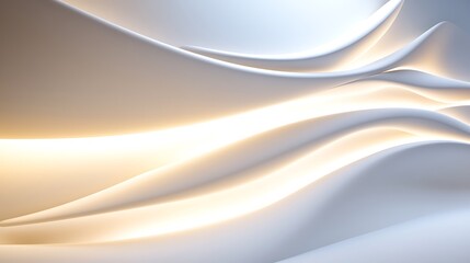 Fototapeta premium Abstract Composition of Softly Lit, Flowing, and Elegant Curved Forms