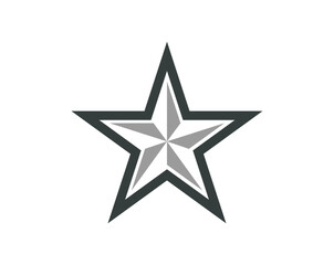 Star icons. Vector symbols star isolated on white background. Design template.