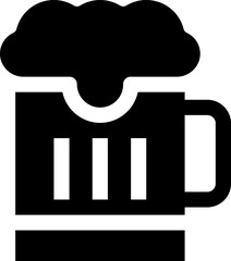 beer mug illustration on a white background    