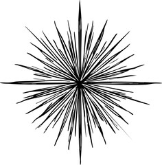 Obraz premium Celestial starburst cosmic space graphic design abstract viewpoint stellar concept