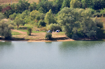 Fototapeta premium lake in the forest