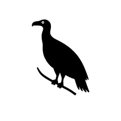 Obraz premium Elegant Vulture Icon Set Featuring Clean Flat Design and Distinct Outlines for Refined Graphic Resources