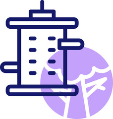 bird feeder illustration on a white background    