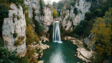 waterfall in yosemite national park