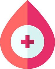 blood drop illustration on a white background    