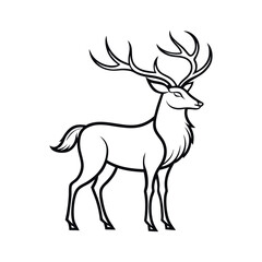 Stag Spirit Majestic Animal Tattoo Drawing