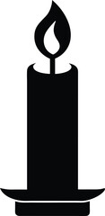 Candle Icon Vector Illustration