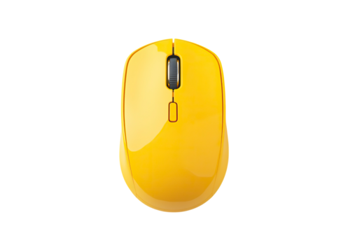 Yellow computer mouse