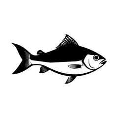 fish vector illustration of an aquatic animal isolated on a white background