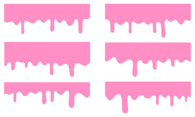 pink fluid background. Seamless pattern of melted strawberry pink. 