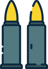 bullets illustration on a white background    