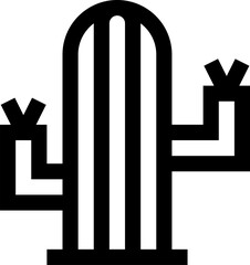 cactus illustration on a white background     