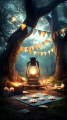Enchanted forest picnic