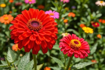 Majestic Mexican Zinnia Bloom