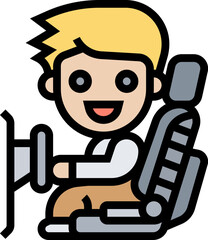 car seat (2) illustration on a white background     