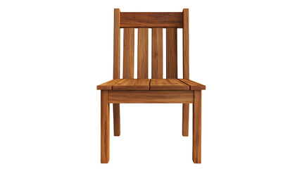 Modern Wooden Chair Isolated on Transparent Background for Interior Design Projects
