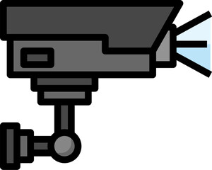 cctv illustration on a white background   