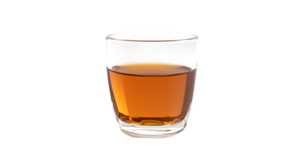 Elegant Glass Tea Cup Isolated on Transparent Background for Designers and Creators
