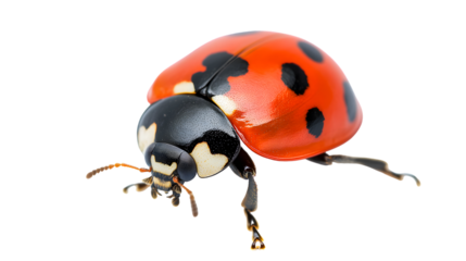 Ladybug Insect Isolated on Transparent Background for Professional Use