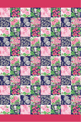 Fototapeta premium pattern, texture, color, colorful, wallpaper, decoration, design, flower, vector, art, yellow, pink, illustration, seamless, sugar, spring, green, textured, candy, paint, wall, flowers, ornament, pape