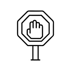 Obraz premium A stop icon