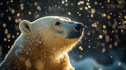 Polar Bear on Melting Ice Floe