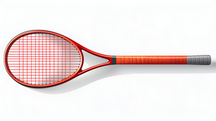 Professional Isolated Tennis Racket and Ball Illustration for Sports Marketing Material
