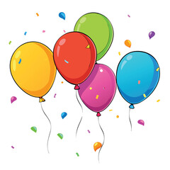 Colorful balloons and confetti (5)
