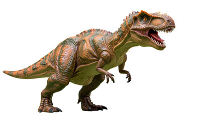 Obraz premium Dinosaur Toy, Isolated Transparent Background, Realistic Design Element