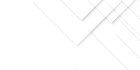 Abstract white background design with layers of textured white transparent material in triangle and squares shapes. White color technology concept geometric line vector white light grey background.	
