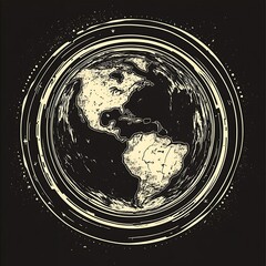 Global connectivity, orbiting Earth, digital network, space background, website design