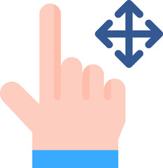 move illustration on a white background     