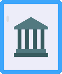 museum illustration on a white background     