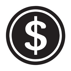 Obraz premium dollar symbol on a white background